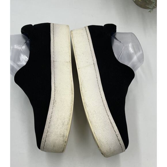 Opening Ceremony Black Platform Canvas Slip on Rubber Sole Sneakers Sz 40/9.5 - Picture 8 of 16